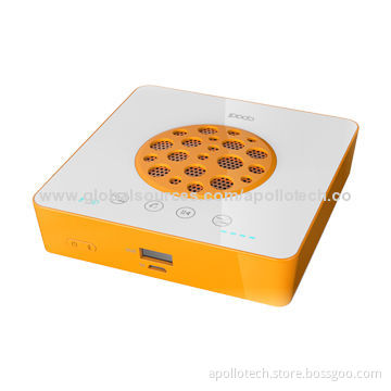 Portable Bluetooth Speakers, Honey-comb Design, Built-in Power Bank, 10m RF Range, 102*102*24mm/260g